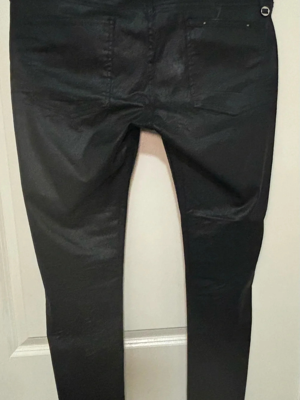 Zara waxed Men's Slim Straight Jeans in Black